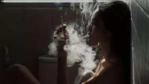 Smoking in bathroom